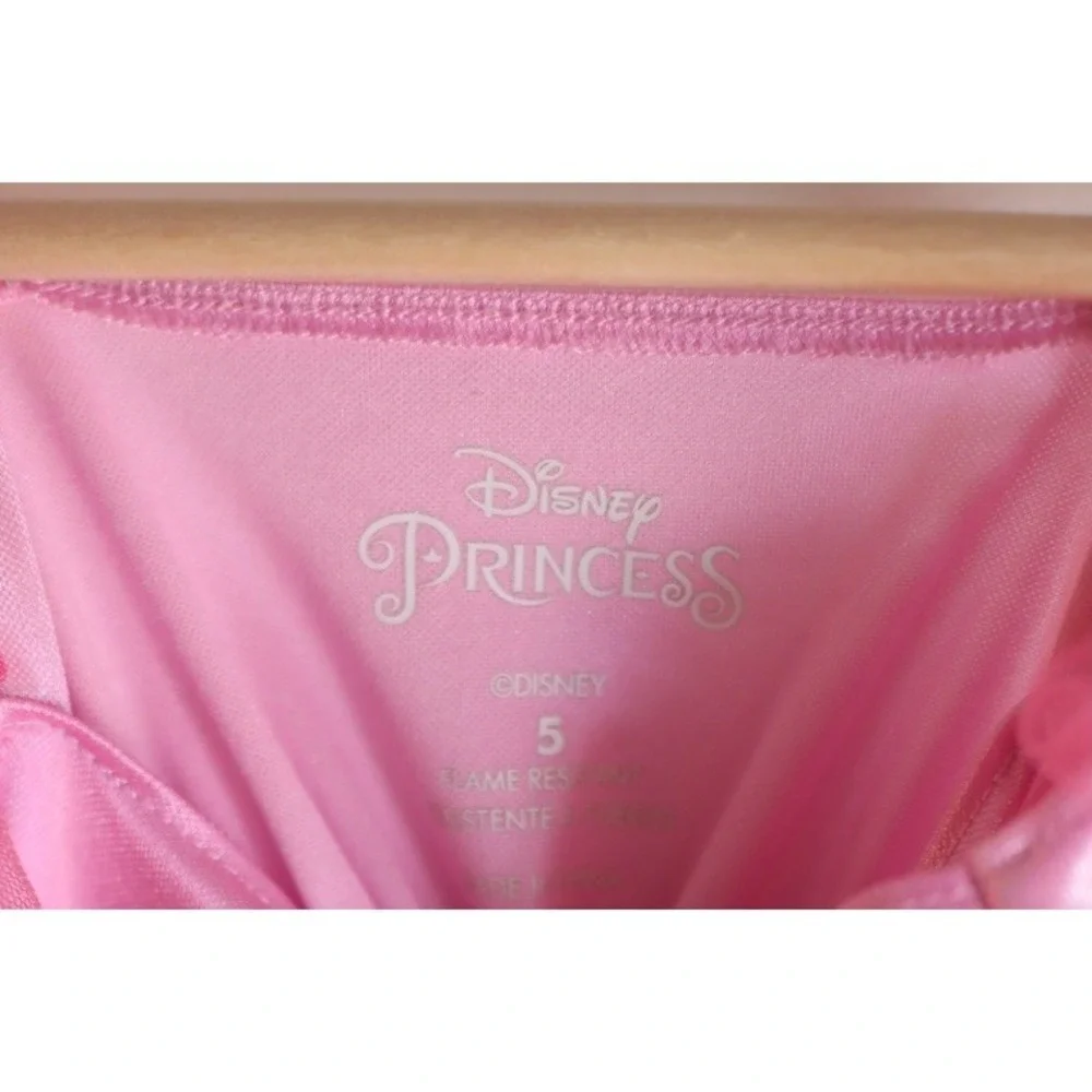 Disney Princess Night Gown Girls Size 5 Pink Ariel Belle Rapunzel Moana - Picture 8 of 8